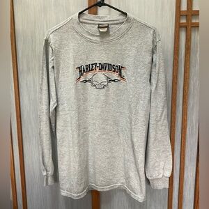 Harley Davidson long sleeve shirt Men’s S, heather grey